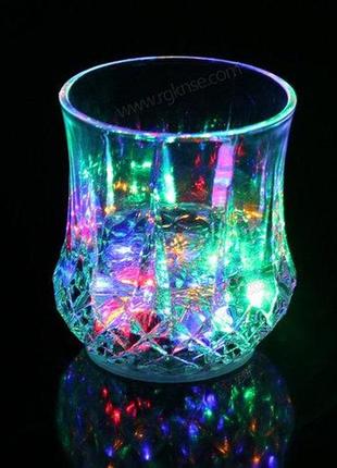 Стакан, диско стакан с подсветкой светящийся sunroz inductive ...