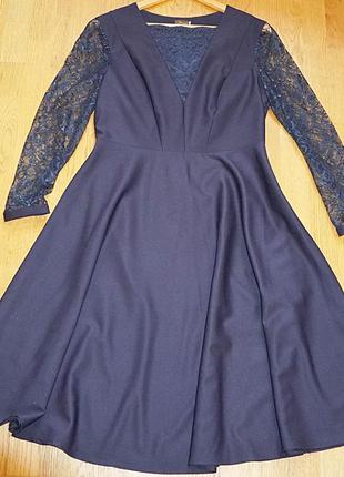 Платье вечернее - decorus- на 48 размера с юбкой клеш