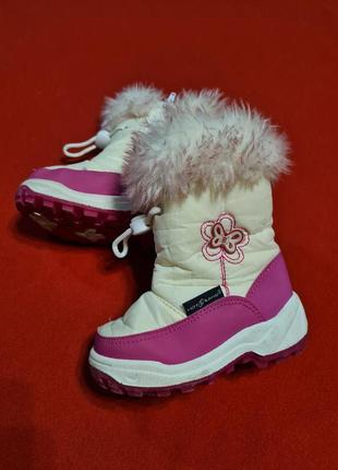 Дитячі зимові чобітки для дівчинки 24 розміру