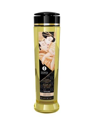 Масажна олія Shunga Desire – Vanila (240 мл) натуральна зволож...