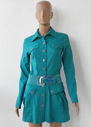 Жакет-пиджак бирюзового цвета 42 размер (36 евроразмер).