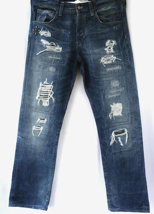 Стильні брендові чоловічі джинси "h&amp;m" з дірками. розмір 3...