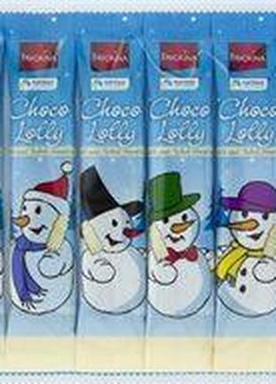 Favorina choco lolly шоколадный снеговик на палочке в новогодн...