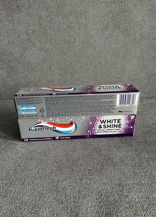Зубна паста аquafresh white &amp; shine 100ml