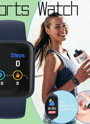 Смарт-годинник Smart Watch Y68 крокомір підрахунок калорій кольор