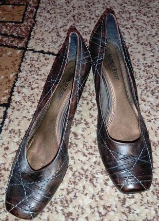 Туфли темно-коричневые marco tozzi