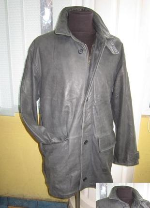 Большая кожаная мужская куртка echt leder. нижняя. 60р. лот 1116
