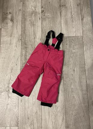Зимний полукомбенизон брюки лыжные lupilu 1-2 года