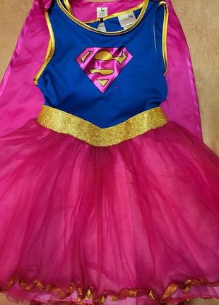 Платье супер героиня на 5-6 лет