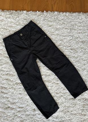 H&m черные джинсы с утяжками на поясе 5-6 лет