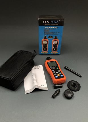 Цифровой контактный тахометр PROTMEX PT6208A измеритель скорости