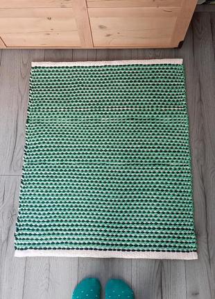 Домотканий килимок (66х80см) доріжка з трикотажної пряжі