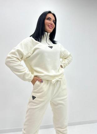Флисовый женский теплый спортивный костюм 42-52