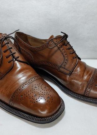 Ugo di fabjo's мужские кожаные туфли hand made размер 43,5