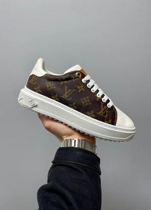 Кроссовки louis vuitton sneakers time out «brown’