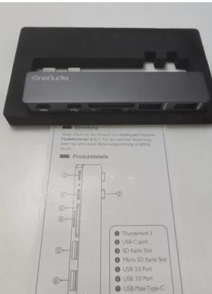 OneAudio USB концентратор Type-C 6в1 Macbook