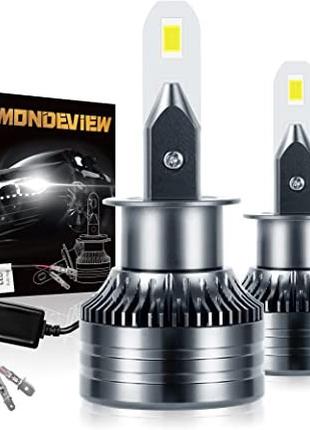 Комплект MONDEVIEW H1 Світлодіодна лампа фар 60W 16000LM 6000K