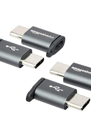 Алюмінієвий перехідник Amazon Basics USB-C (штекер) – Micro US...