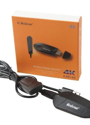 Бездротовий HDMI-приймач Mirascreen K6 Anycast Mirroring Airpl...