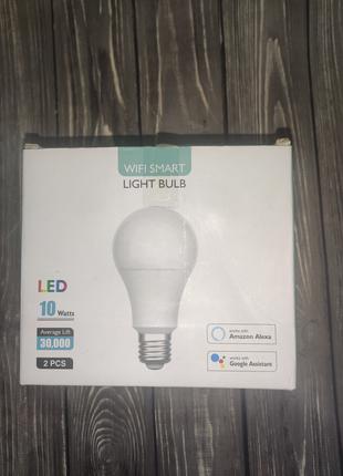 Розумні світлодіодні лампи 2 шт Wi-Fi 10 Вт RGB Light E14/E10/...