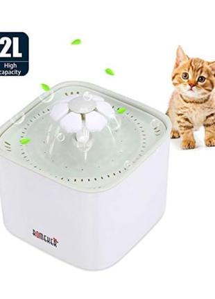 Б/У ROMEKER 2L Здоровий гігієнічний фонтан для пиття Кішки Собаки