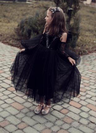 Пишне плаття плаття для дівчинки чорне плаття плаття венсдей