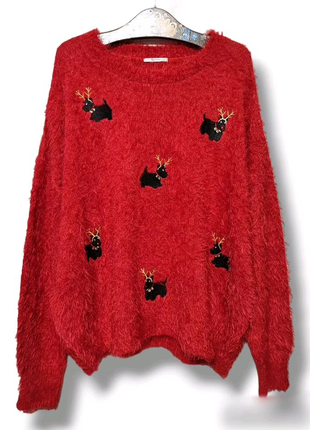 Новорічний джемпер різдвяний одяг для фотосесії светр тепла кофта