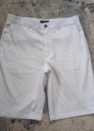 Мужские брендовые белые шорты бриджи m&s, 34 размер.