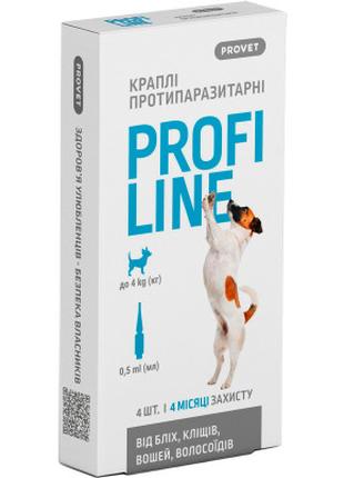 Краплі для тварин ProVET Profiline інсектоакарицид для собак д...