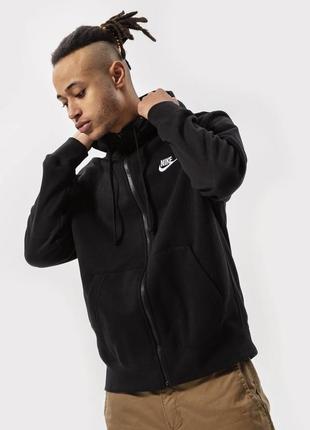 Толстовка nike m nsw club hoodie fz b