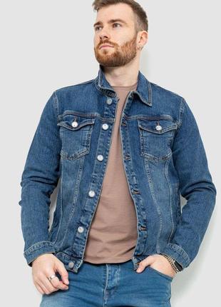 Джинсова куртка чоловіча, колір синій, 157r4602