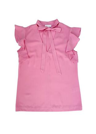 Стильная розовая блузка warehouse с завязками на шее, s/m