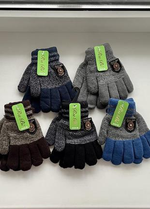 Шерсть перчатки рукавицы варежки для мальчиков зима