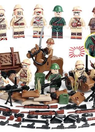 Фигурки человечки военные немцы японская армия солдатики с пуш...