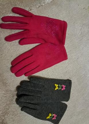 Теплые пальчатка, перчатки