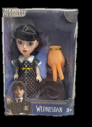 Кукла маленькая с рукой Венсдей Wednesday Addams ABC