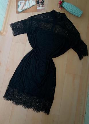Шикарно чёрное платье миди moss copenhagen 👠