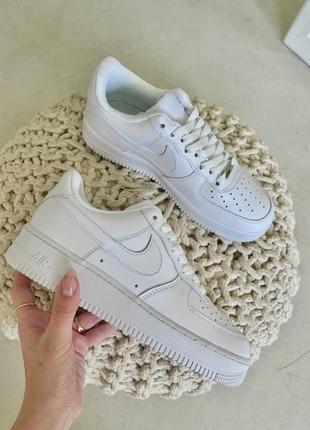 Женские кроссовки nike air force 1 white lux