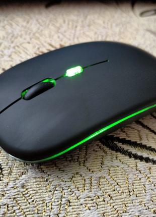 Бездротова комп'ютерна миша із RGB для ПК + Bluetooth + безшумна