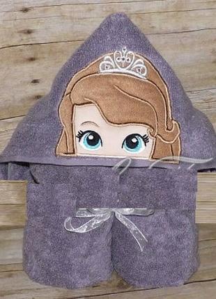 Дитячий рушник із капюшоном/іграшка Принцеса з капюшоном Princ...