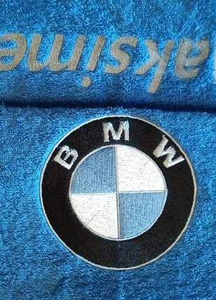 BMW M Полотенце махровое,банное 70x140 Вышивка логотип BMW Mot...