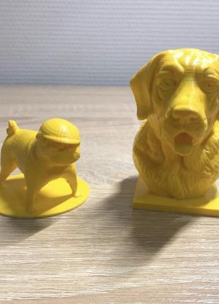 Фигурки собачек из пластика статуэтки на подарок