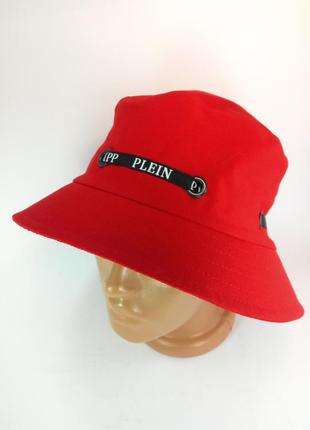 Капелюх жіночий на голову панама літня від сонця червона бренд...