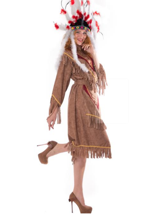 Жіночий карнавальний костюм дорослий сукня індіанки покахонтас...