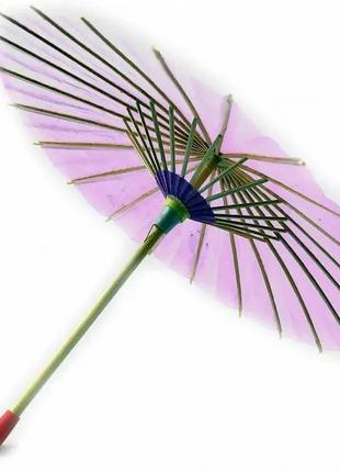 Зонт бамбук с бумагой фиолетовый (d-30 см h-23 см)