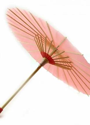 Зонт бамбук с бумагой красный (d-30 см h-23 см)
