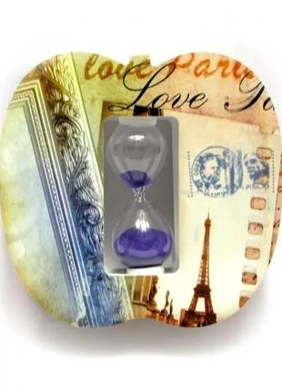 Годинник пісочний "Париж" (13х13, 5х4 см)