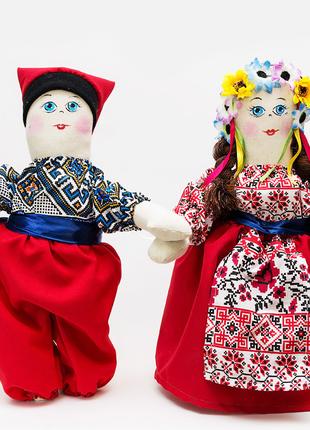 Кукла Украинка пара большая танцующая.