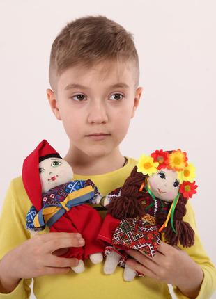 Кукла Украинка пара малая танцующая