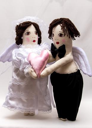 Интерьерные куклы Валентины свадьба большие